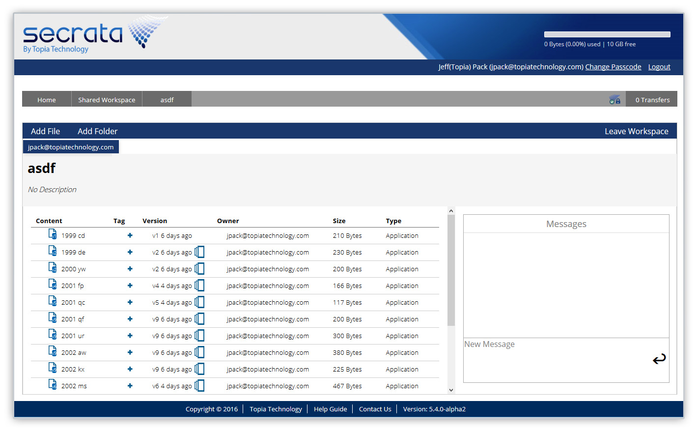 Secrata webclient